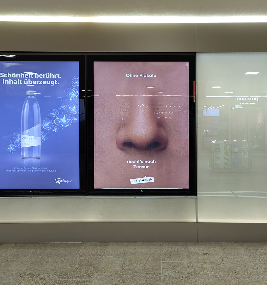 Kein Witz: Zensurfreunde werben gegen Zensur.