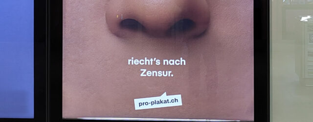 Kein Witz: Die Aussenwerbelobby von APG und Goldbach werben gegen Zensur!